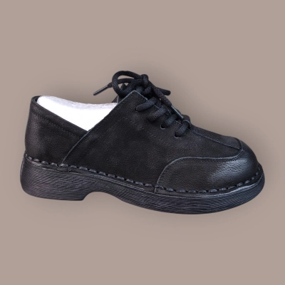 Полуботинки женские Ivva натуральная кожа черные 13333