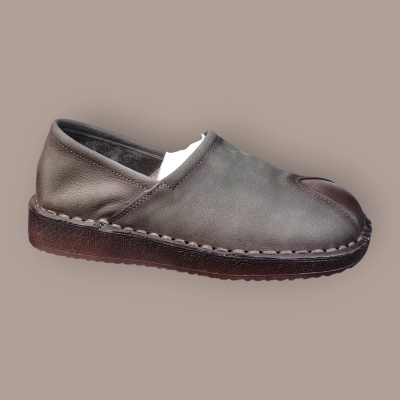 Полуботинки женские Ivva натуральная кожа серые 13342