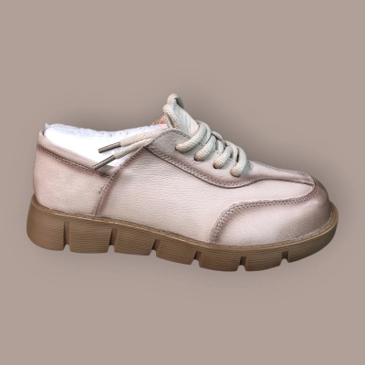 Полуботинки женские Ivva натуральная кожа бежевые 13353