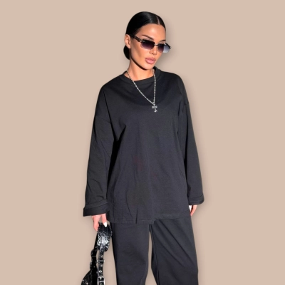 Спортивный костюм черный 25782-1