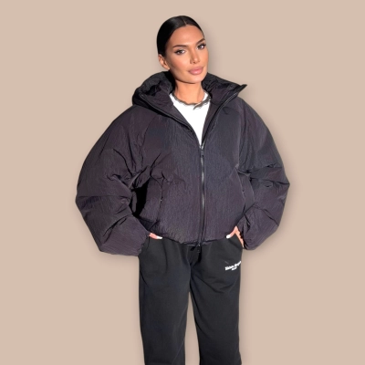 Пуховик женский черный 5503 Пуховик женский черный 5503