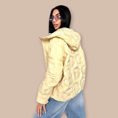 Курта оверсайз био пух лимонная 13434 Курта оверсайз био пух лимонная 13434