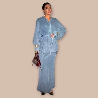 Джинсовый костюм голубой 25772 Джинсовый костюм голубой 25772