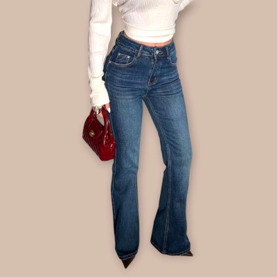 Джинсы клеш синие 7949 Джинсы клеш синие 7949