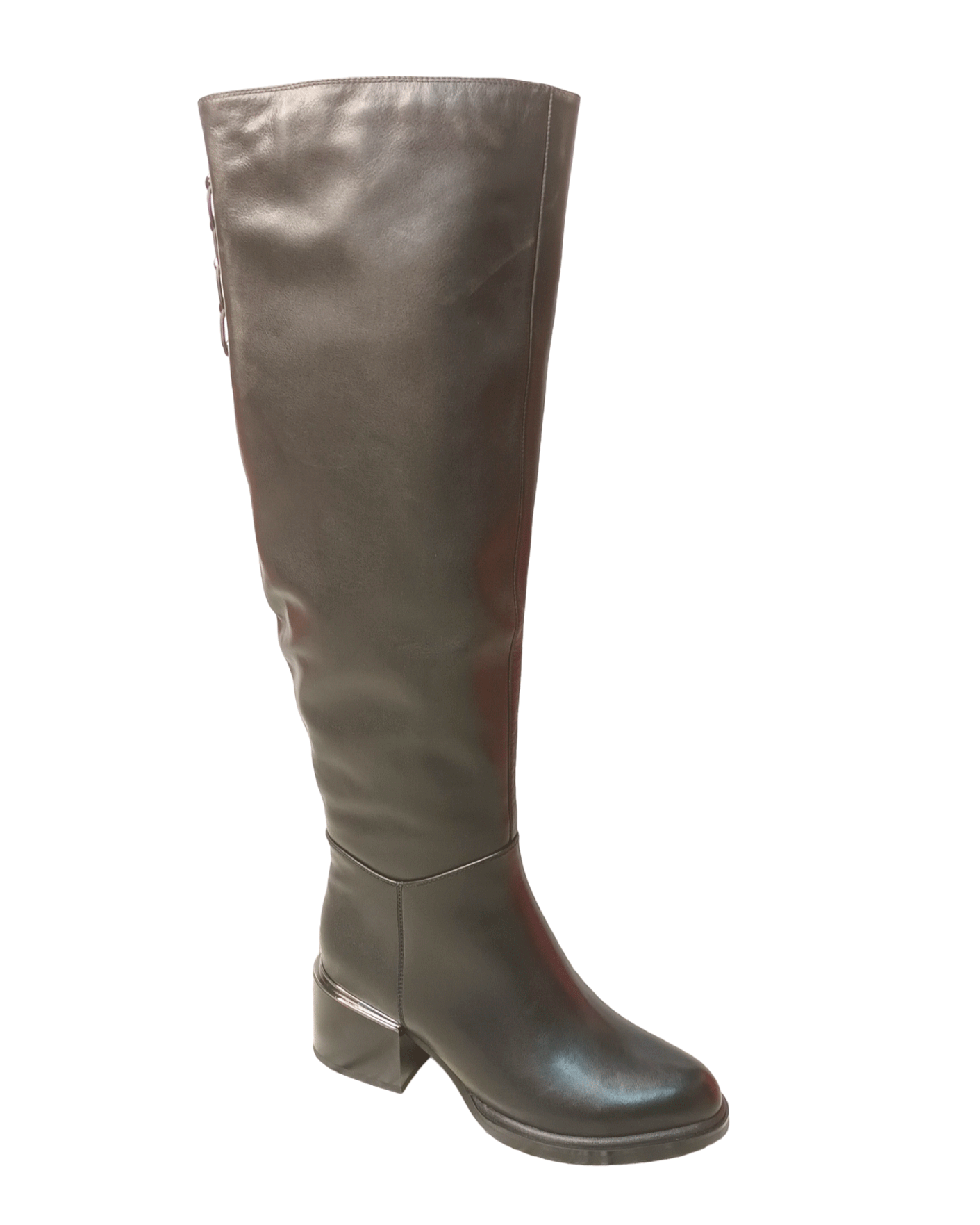 Сапоги женские зимние кожаные черные FHR020-0213-N251BN