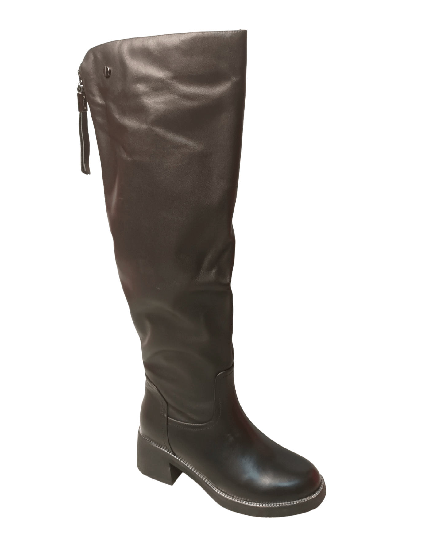 Сапоги женские зимние кожаные черные  FHR850-0113-N251BM