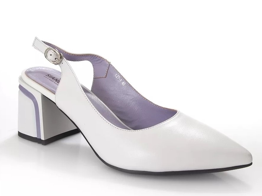 туфли открытые женские SIANDCA белые 1910